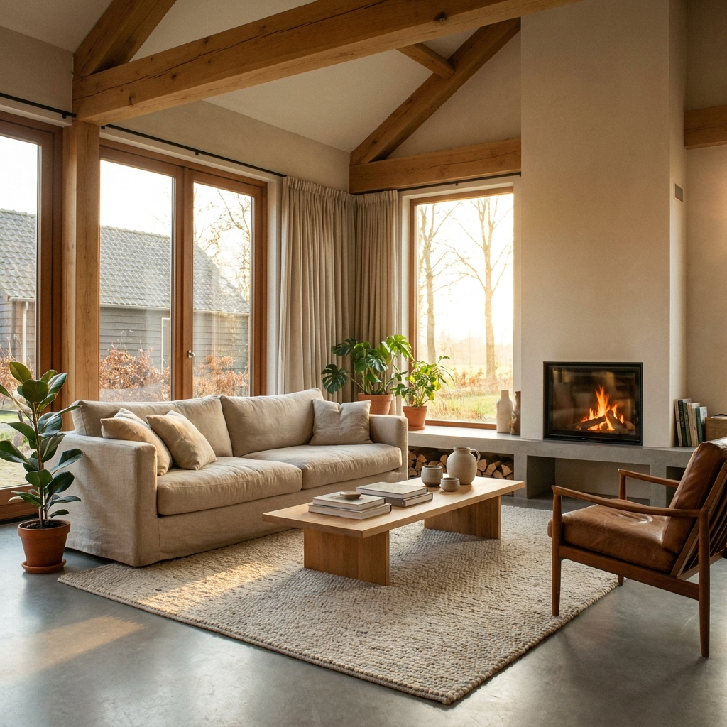 Isolatieglas in moderne woning