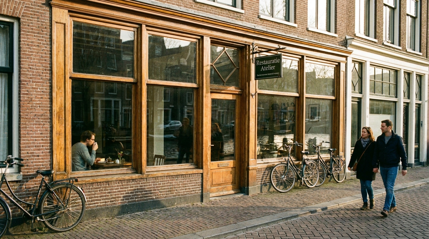 Vacuümglas in historisch kozijn — zo smal als enkel glas